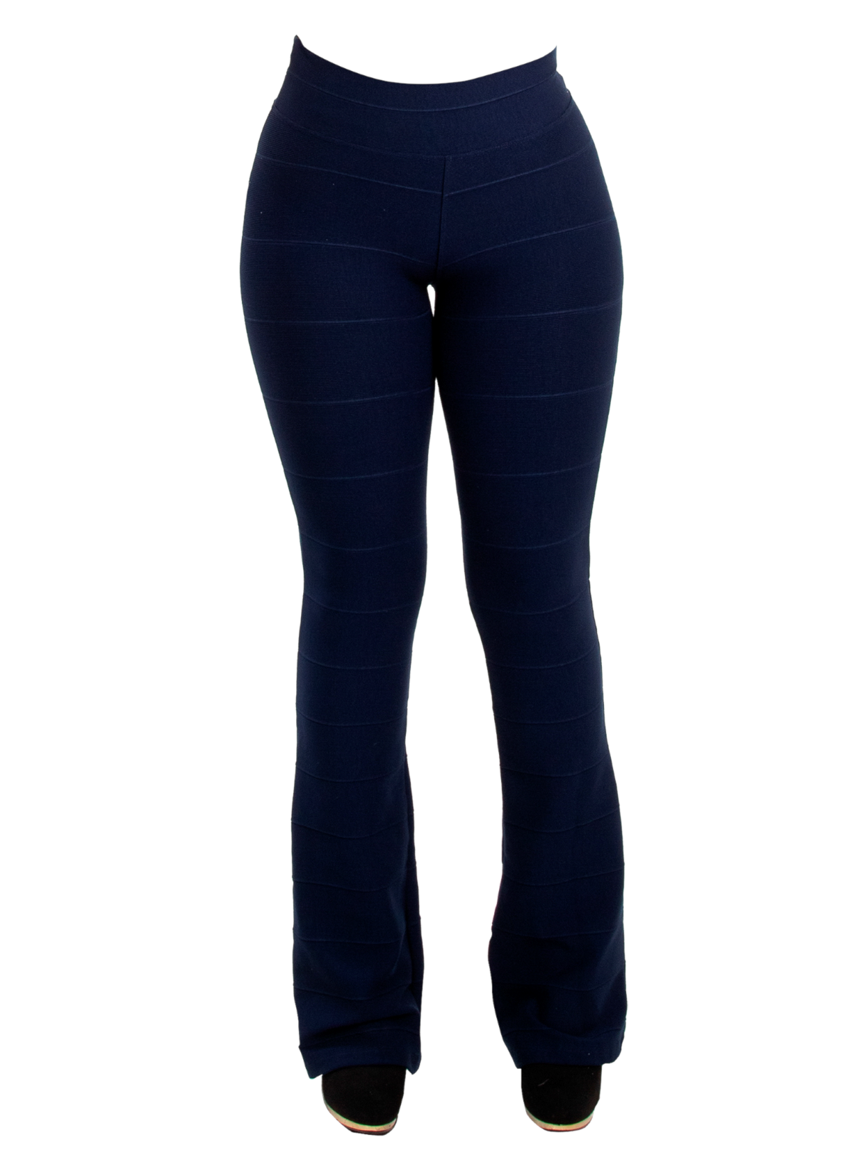 Calça azul best sale marinho flare