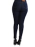 Calça Jeans Skinny com Vies Feminina Azul