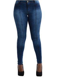 Calça Jeans Skinny Feminina Azul Plácido