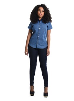 Calça Jeans Skinny Feminina Azul Tamanho: 60; Cor: azul; Material: Jeans; Tipo de Negócio: Cotidiano