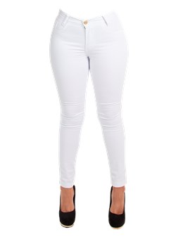 Calça Jeans Skinny Feminina Branco