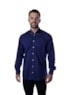 Camisa Cannes Manga Longa Azul Noite