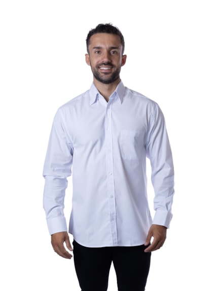 Camisa Cannes Manga Longa Branco