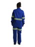 Camisa Profissional Fechado C/Elástico Nos Punhos Gola Italiana e Faixa Refletiva Azul Royal