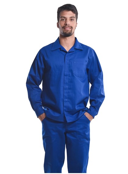 Camisa Profissional Mangas Longas C/Botões Azul Royal - Camisas  Profissionais - Fardas Express Uniformes Profissionais