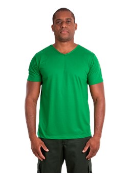 Camiseta Gola V Verde Bandeira