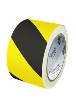 FITA ZEBRADA - 200MTS-PRETO/AMARELO - PLASTCOR