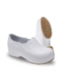 SAPATO EVA ANTI-DERRAPANTE BRANCO S/ BICO LISO FLEX CLEAN (SOLADO CAQUI) - CA: 39213