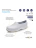 SAPATO EVA ANTI-DERRAPANTE BRANCO S/ BICO LISO FLEX CLEAN (SOLADO CAQUI) - CA: 39213